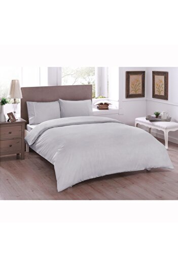 Taç Basic Ranforce Single Duvet Cover Gray