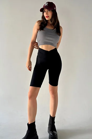 MODAGEN Women's Sports Strap Gray Crop