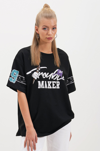 HAKKE Two Thread Trouble Maker T-shirt