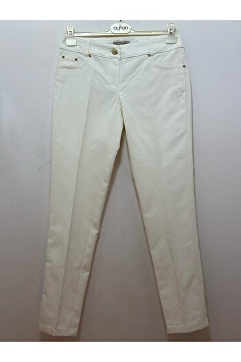 GARNİ Five Pocket Carrot Leg Pockets Embroidery Detail Cotton Trousers