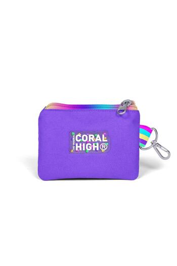 Coral High Kids Lavender Unicorn Patterned Coin Purse 21922