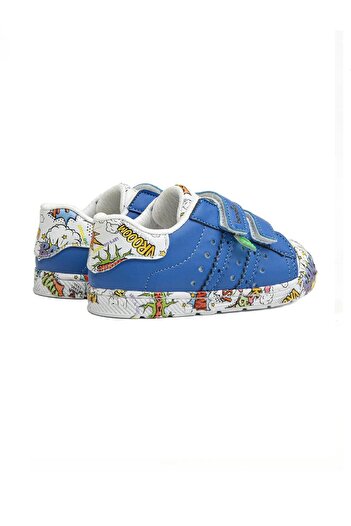 Benetton BN-30965 Cırtlı Mavi Erkek Çocuk Spor Ayakkabı