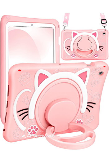 m.tk moveteck Compatible Tablet with Samsung Galaxy Tab A9 Plus - 11 Inch Sm-X210 Cat Children's Hanging Fun Character