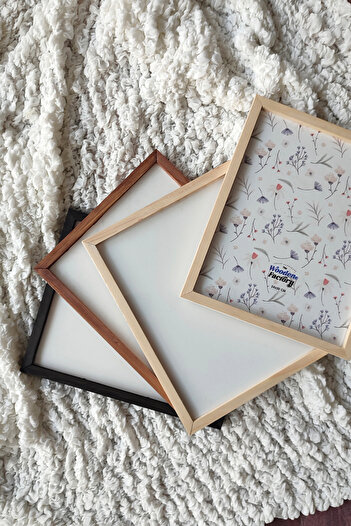 Wooden Factory Original, Channels, Replaceable Wood Frame, One Piece Blank Frame (Front-Protected), 24X30 cm