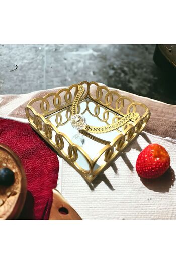 Sezka Life Gold Mirrored Napkin Holder Luxury Diamond Napkin Holder