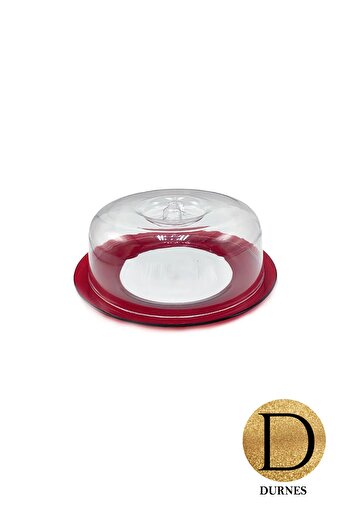 DURNES Red Cake & Presentation Bell Jar 30 cm