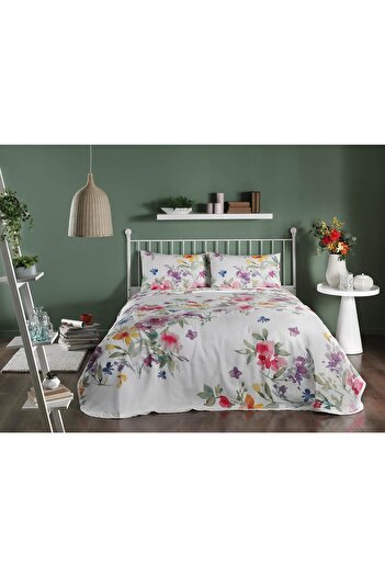Taç Double Cotton Pique Set Blanche