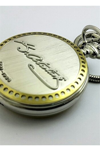 Hediye Vakti Mustafa Kemal Atatürk Illustrated Signature Pocket Watch
