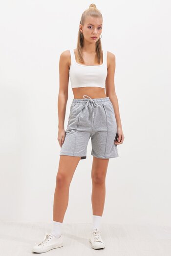 HAKKE Lace-up SHORTS with Grass Front