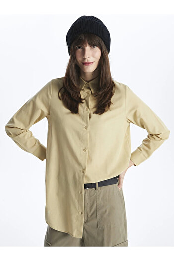 LC Waikiki LCW Modest Women's Straight Long Sleeve Shirt Tunic