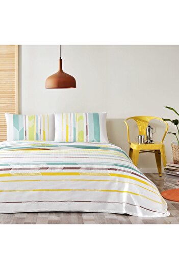 Taç Printed Lorenz Single Pique Set Green