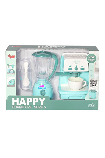 hediyecik Oyuncak Blender ve Kahve Makinesi Işıklı Müzikli Oyun Seti