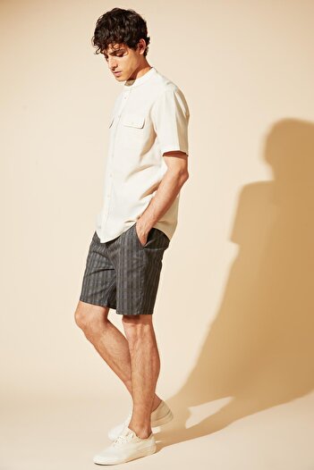 DeFacto Slim Fit Plaid Patterned Shorts Y1236az22sm