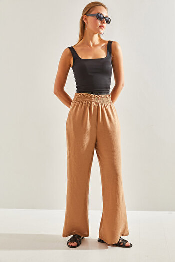 Bianco Lucci Women's Elastic Waist Trousers