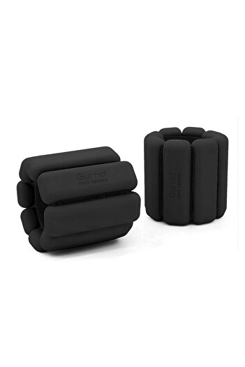 Gymo Greutate de mână din silicon reglabilă Pro Series 2x500gr Negru