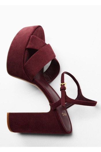 MANGO Woman Çapraz Askılı Platform Sandalet