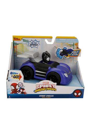 Marvel Spidey Pull and Drop Car - Black Panther