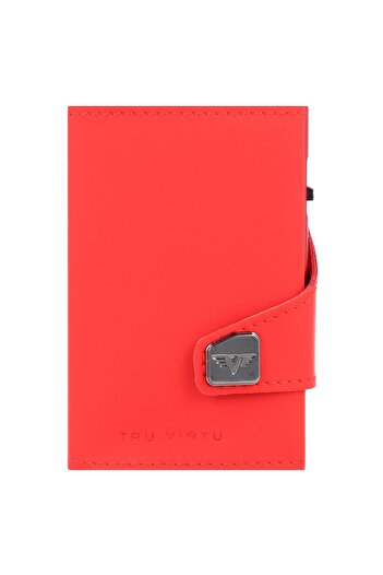 Tru Virtu Click & Slide Kreditkartenetui Geldbörse RFID Leder 6,5 cm