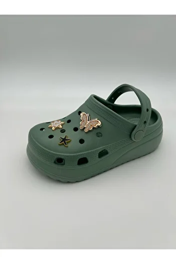 Sonimix Children's High Sole Fancy Cross Slippers