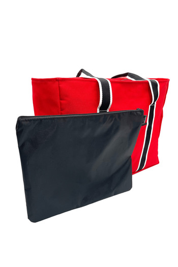 Differ Studio Red Black-white Striped Strap Waterproof Black Inner Bag Beach/arm/shoulder/sports Bag