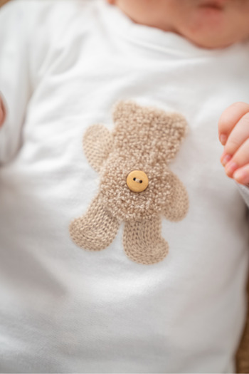 Caramell Bear Quilted Brown Beret Jumpsuit