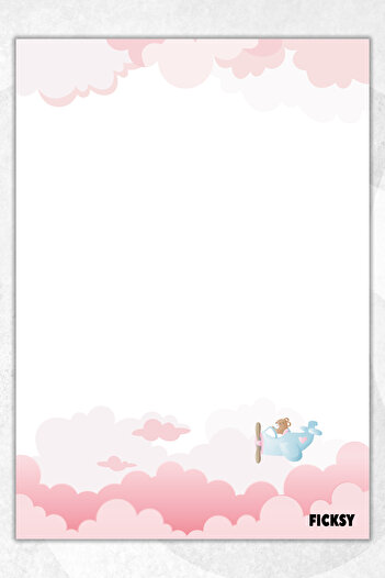 Ficksy Cute Teddy Bear Note Paper - A5 Size - 50 Sheets - Notepad - Memopad - Memo Pad - To Do List