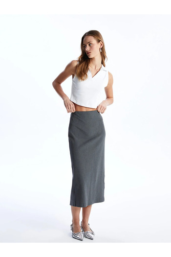 LC Waikiki LCW Vision Women's Straight Skirt Skirt with Zippered Waist