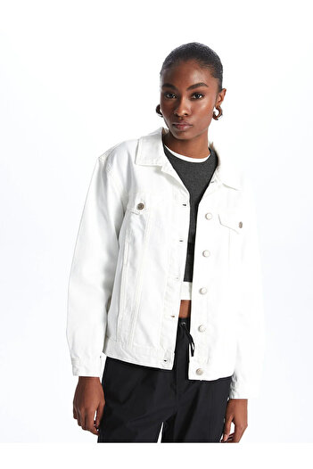 LC Waikiki LCW Vision Straight Long Sleeve Women's Jean Jacket