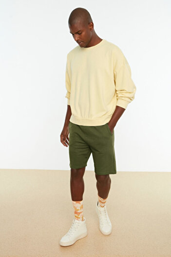 Trendyol Collection Χακί Basic Shorts & Bermuda - Regular Cut TMNSS20SR0068