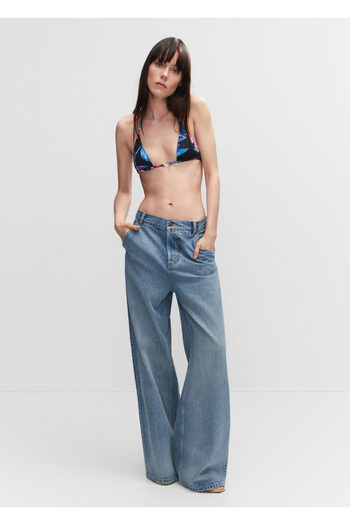 MANGO Medium Denim Color Women's Pants47078649