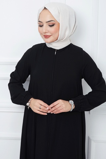 InStyle Medina Silk Mevlana Ferace - Black