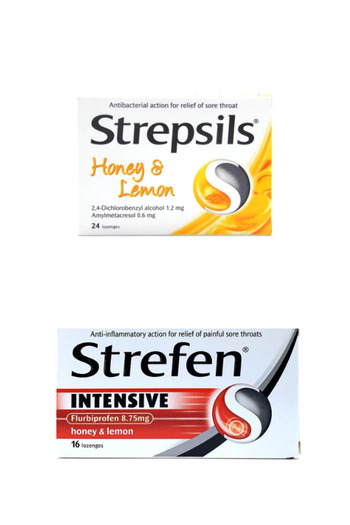 STREPSİLS Strepsils Bal & Limon 24 Pastil & Strefen Bal & Limon 16 Pastil
