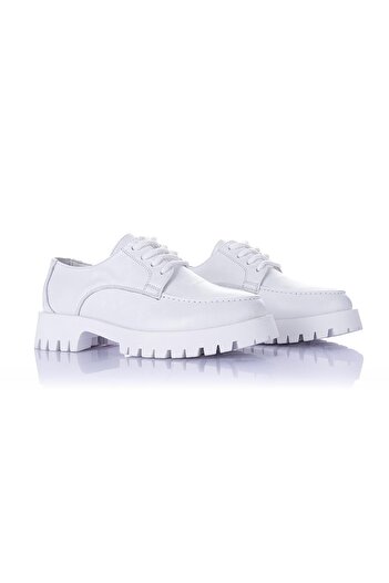Getcho Donat Women's Lace-Up White Casual Shoes