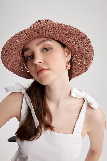 DeFacto Women's Flared Straw Hat Z2198az23sm