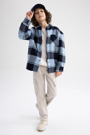 DeFacto Boy's Long Sleeve Flannel Shirt Z1003a623sp