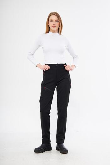 GHASSY CO. Women's Tactical Outdoor Waterproof Softshell Trousers with Fleece Inside