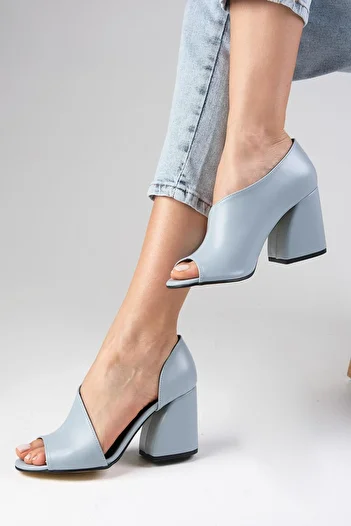 Mio Gusto Baby Blue Boty na podpatku