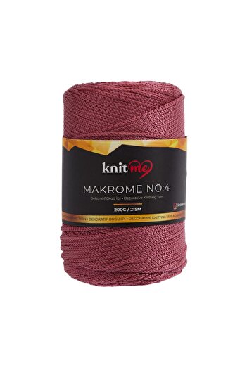 knitme Πολυεστέρας Μακραμέ 4 mm 200 Gr Πλεκτό Κλωστή 6340