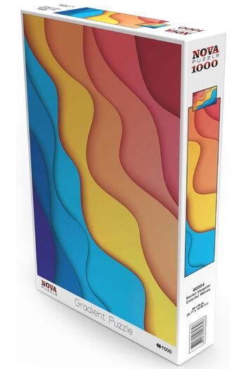 Nova Puzzle 1000 Pieces Colorful Waves Puzzle