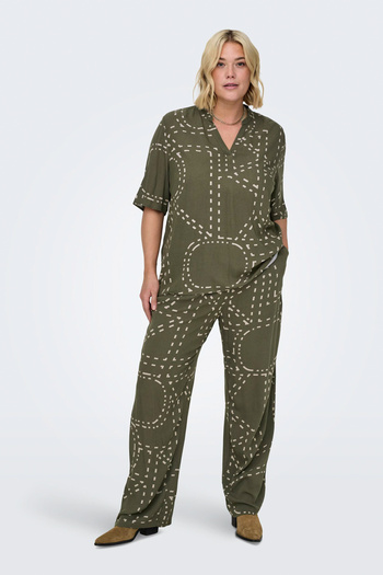 Only Carmakoma CARPHOEBE LIFE WIDE ANKEL PANTS AOP