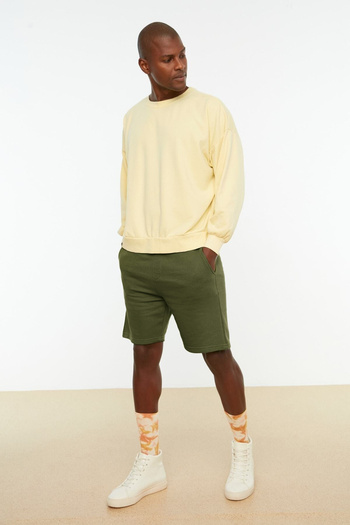 Trendyol Collection Χακί Basic Shorts & Bermuda - Regular Cut TMNSS20SR0068