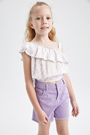 DeFacto Girl's Floral Patterned Blouse