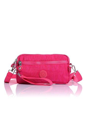 Getcho Moby Pink Multi-Eye Waterproof Women's Crossbody Bag Lightweight Fabric, Zippered, Daily Color Model
