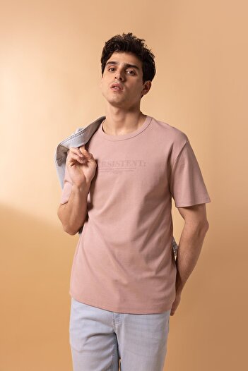 DeFacto Βαμβακερό μπλουζάκι Regular Fit Crew Neck Z3089az23sp