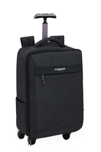 U.S. Polo Assn. 23679 large volume travel backpack with wheels cypherblat SMOKED