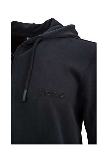 2AS Φούτερ Orgeen Hooded Full Zipper Μαύρο