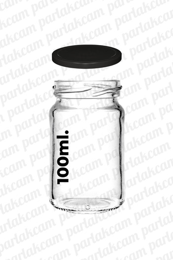 parlakcam Detox Bottle 100ml Gift Glass Shot Bottle with Metal Lid 100cc Candle Jar Ornamental Glass Bottle 15 Pieces
