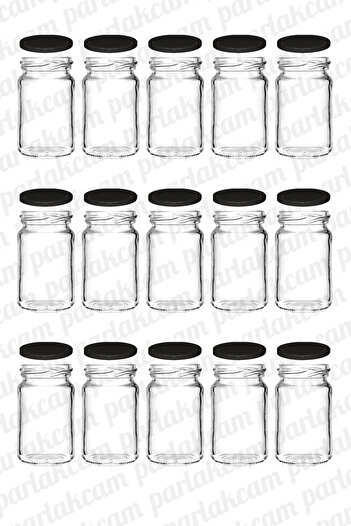 parlakcam Detox Bottle 100ml Gift Glass Shot Bottle with Metal Lid 100cc Candle Jar Ornamental Glass Bottle 15 Pieces