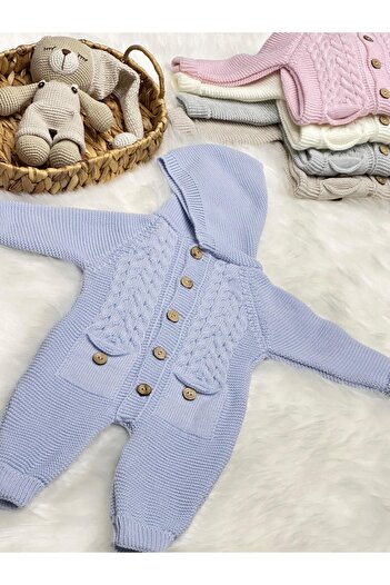 Home (with Booties Gift) Littleland Pocket Knitwear Baby Romper