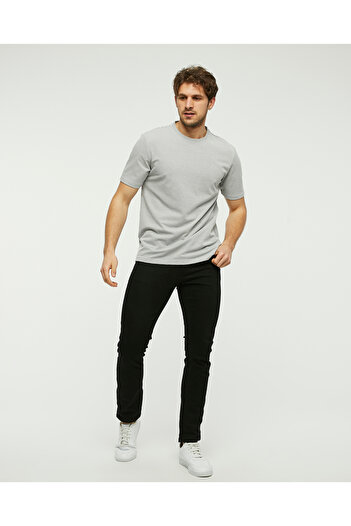 YHGTEKSTİL casual T-shirt black and white honeycomb pattern